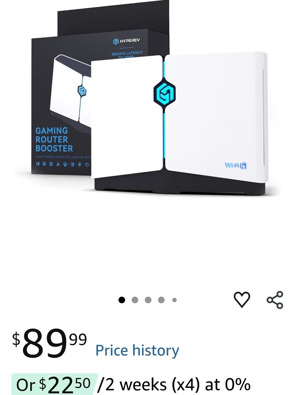 White Gaming Wi-Fi Router - Low Latency Performance - Picture 3 of 8